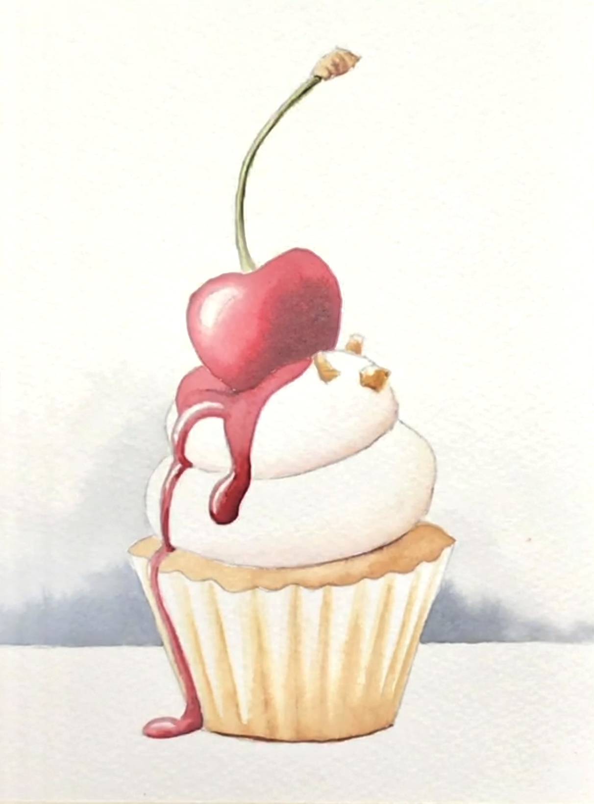 Aquarell (Lea Joos): Cupcake